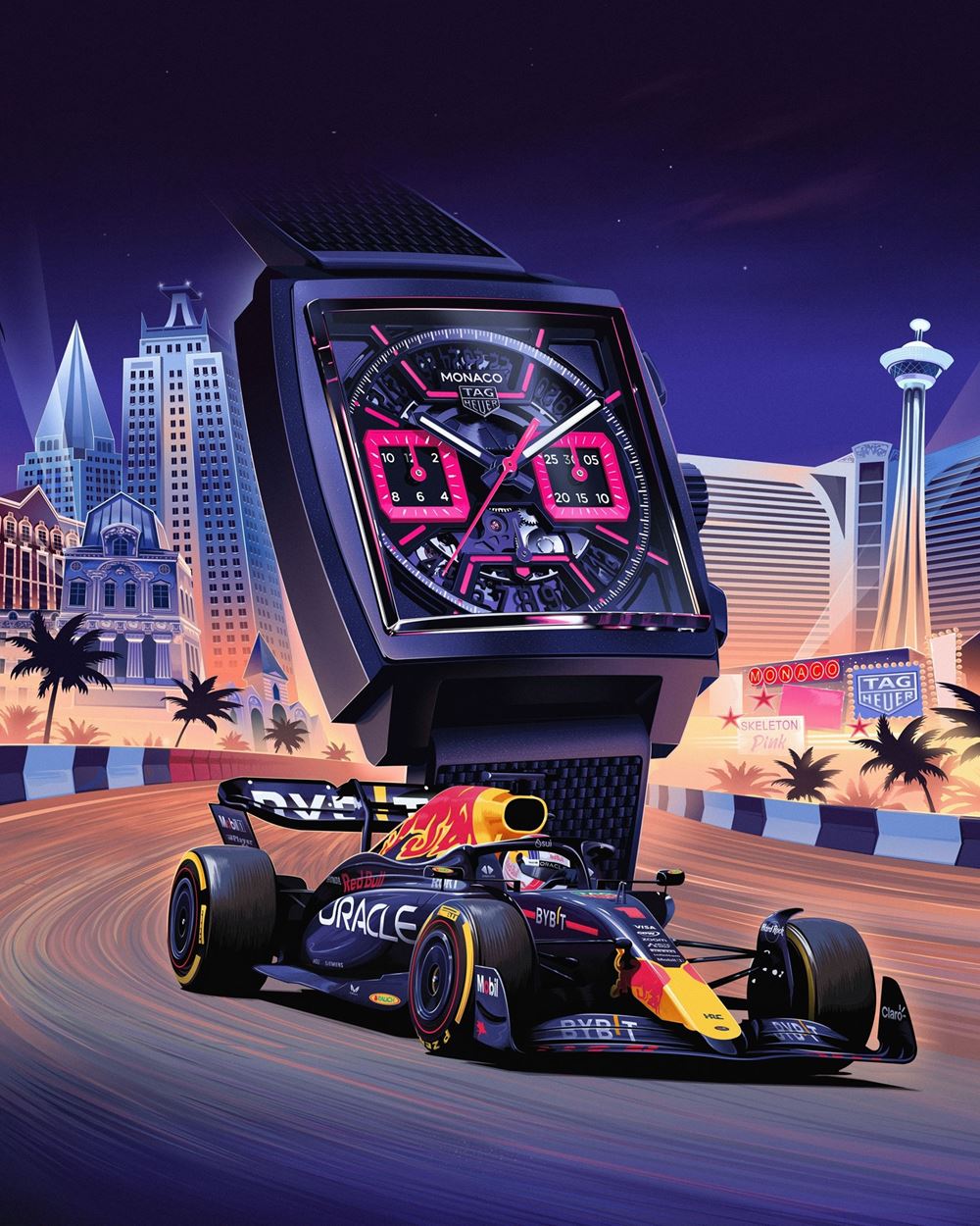 Tag Heuer Monaco Pink Edition Las Vegas