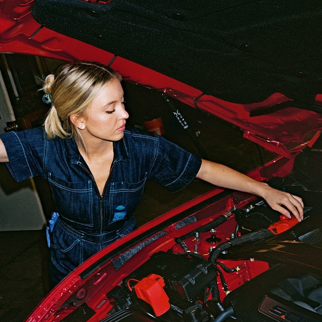 Sydney Sweeney Ford Mustang