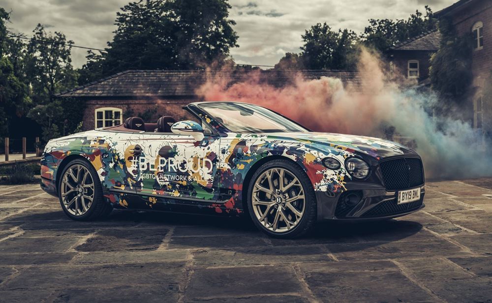 Bentley Continental GTC Pride art car