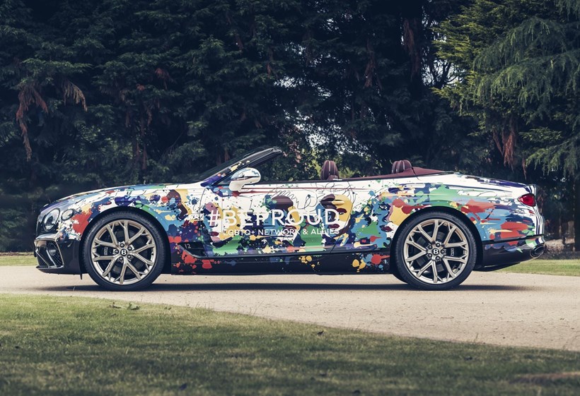 Bentley Continental GTC Pride art car