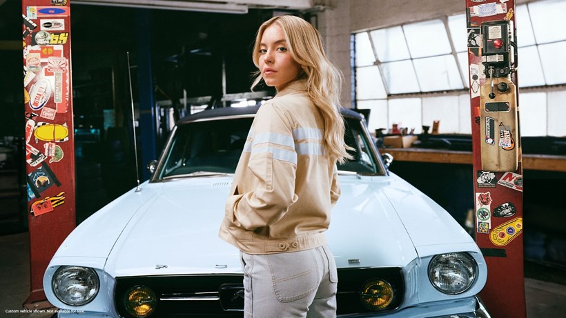 Sydney Sweeney Ford Mustang