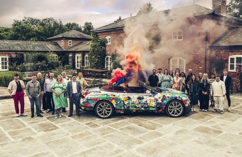 Bentley Continental GTC Pride art car