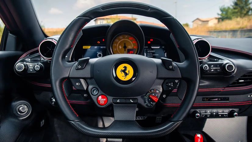 Ferrari F8 Tributo Start Engine Button